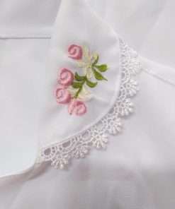 Jaleco Feminino Branco Flores - Imagem 8