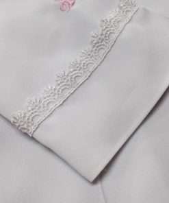 Jaleco Feminino Branco Flores - Imagem 4