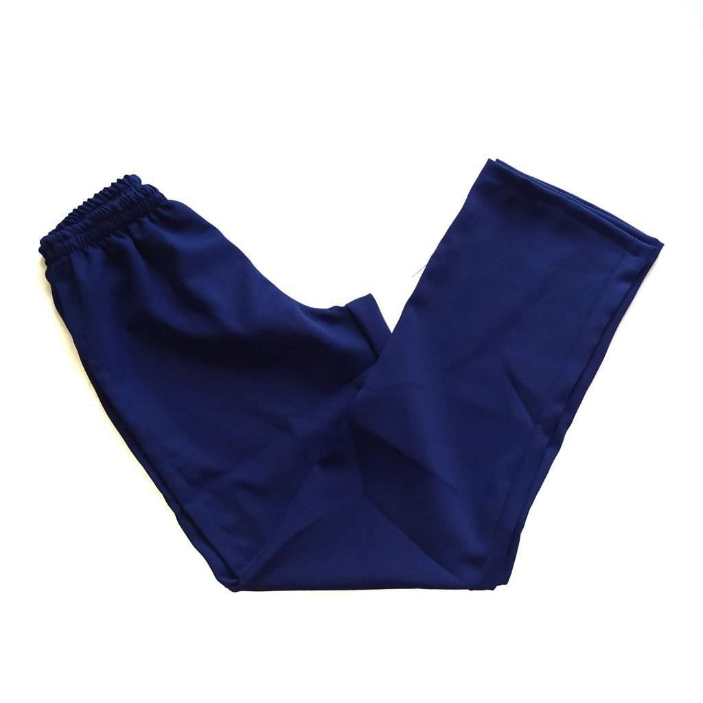 Calça Oxford Azul Bic Com 2 Bolsos