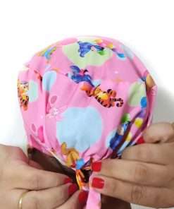 Touca Cirúrgica Ursinho Pooh Rosa - Imagem 3