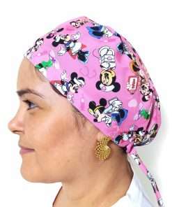 Touca Cirúrgica Minnie Enfermeira Rosa - Imagem 2