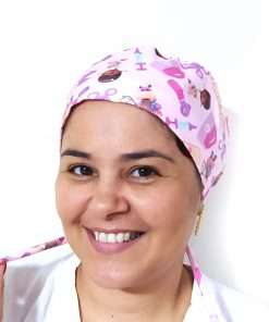 Touca Cirúrgica Dra. Brinquedo Rosa