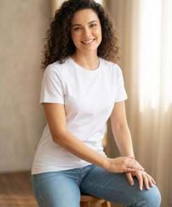 Camiseta Baby Look Feminina Branca - Imagem 3