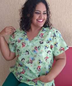 Scrub Estampado Feminino Meninas Super Poderosas